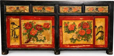 Produktbild von Fine Asianliving Chinesische Kommode chinesisches Sideboard chinesischer Schränke China Möbel Schrank Orientalischer Asiatischer 167x87x40
