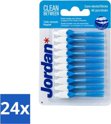 Produktbild von Jordan Clean Between Sticks Regular 40 Stück - Vorteilspack - 24 Stücke