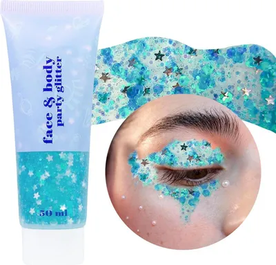 Obrázek produktu pro Prreal Body Glitter Gel 50ml holografický chunky festivalový make-up