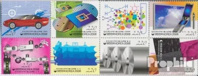 Produktbild von Briefmarken Süd-Korea 2006 Mi 2506-2513 Achterblock (kompl.Ausg.) postfrisch Exportindustrie