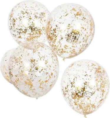 Produktbild von 5 Brilliant Birthday Konfettiballons 30cm