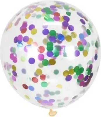Zdjęcie produktu dla Balon Przeźroczysty Z Konfetti Kula Bobo 40Cm