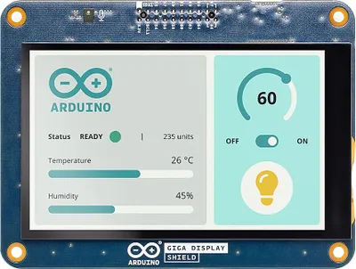 Image de ARDUINO GIGA Display Shield ASX00039 Moniteur à écran tactile, 10,1 cm (3,97")