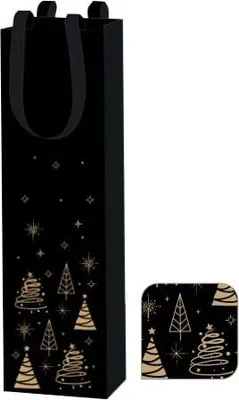 Zdjęcie produktu dla Torba świateczna na wino 95x91x385mm REVEILLON