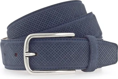 Produktbild von Vanzetti Leder Gürtel Leather Belt W80 Navy dunkelblau