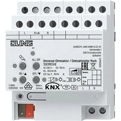 Obrázok produktu pre JUNG 3901 REGHE, Biela, 110/230 V, 50/60 Hz