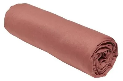 Imagen del producto de Sábana encimera ajustable – 90 x 190 cm, de un solo color – Terracota
