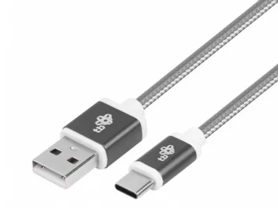 Imagen del producto de Cable USB - USB-C, 1.5 metros, color gris