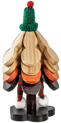 Produktbild von Weihnachtsbaum-Untersetzer-Set, hitzebeständige Holzuntersetzer mit Ständer, festlicher Tischschutz für heiße Speisen und Weihnachtsdekoration