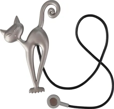 Produktbild von Metall Katzenform Magnetischer Clip Vorhanghalter Zubehör