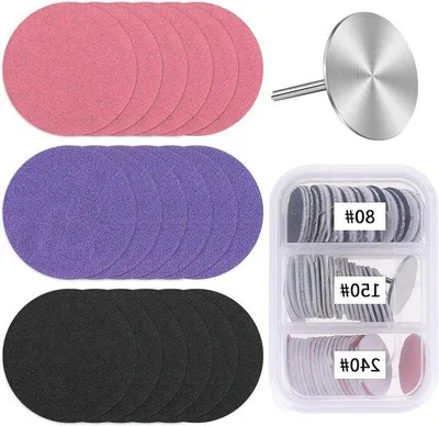 Image de Ponceuse électrique pour les pieds avec 60 disques abrasifs de 25 mm