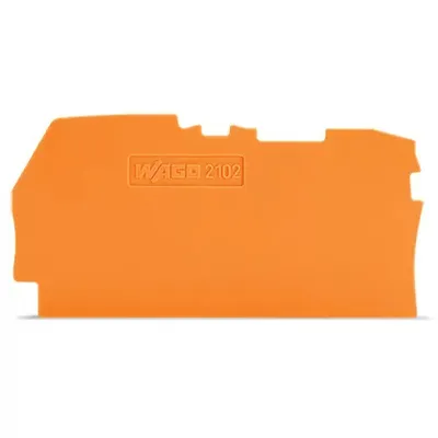 Obrázok produktu pre Wago 2102-1292, Značkovače svorkovnice, 25 kusov, Oranžová, 0,8 mm, 61,5 mm, 33 mm