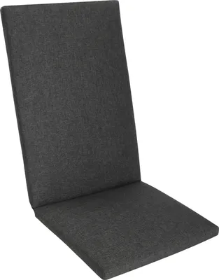 Produktbild von Herlag Sunny Hochlehner-Auflage 123x50x4 cm – wetterfest, wasserfest & UV-beständig – waschbarer Bezug mit Reißverschluss – Anthrazit