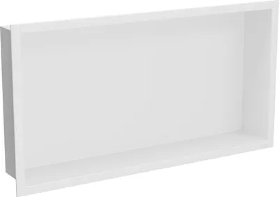 Image de Mexen X-Wall-R étagère à encastrer avec collier 60 x 30 cm, blanc - 1920603010