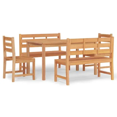 Produktbild von vidaXL 5-tlg. Garten-Essgruppe Massivholz Teak