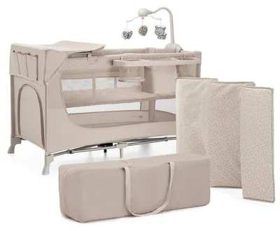 Immagine prodotto di Kinderkraft JOY 2 Lettino pieghevole 3 in 1 con borsa trasporto e fondo regolabile Beige