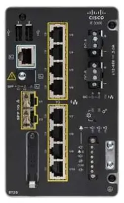 Produktbild von Cisco Catalyst IE3300 Rugged Series - Network Essentials - Switch - managed - 10 x 10/100/1000 + 2 x SFP - an DIN-Schiene montierbar - DC power