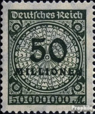 Produktbild von Briefmarken Deutsches Reich 1923 Mi 321A a HT Sprung im Korbdeckel postfrisch Korbdeckelmuster
