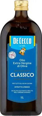 Produktbild von De Cecco Classico Extra Vergines Olivenöl, 1 Liter, Kaltgepresst, + Italian Gourmet polpa 400g