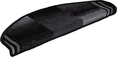 Immagine prodotto di Tappetini per Scale Autoadesivi 5 pz 65x21x4 cm Nero e Grigio