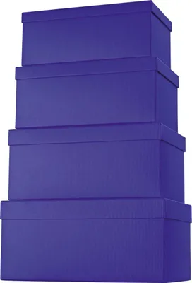 Produktbild von Stewo 2552 7829 42, Geschenkverpackungsbox, Blau, Einfarbig, Karton, 4 Stück(e)