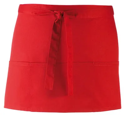 Produktbild von Premier Workwear PR155 | Taschenschürze ŽColoursŽ - 60 x 33 cm - Hauswäsche: bis 60 ° - Farbe: Red (ca. Pantone 200) - Größe: 60 x 33 cm