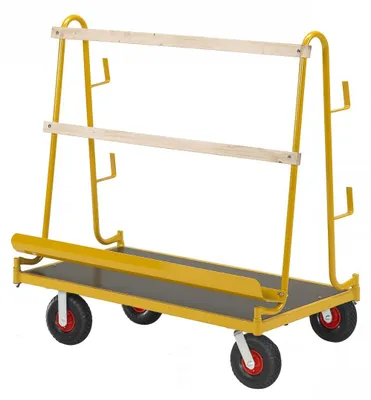 Produktbild von RAVENDO SHBT 400L Plattenwagen Plattenkarre Plattentransporter 400 kg PolyurethanRad