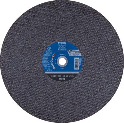 Produktbild von PFERD TOOLS Trennscheibe Trennschleifer EHT 400x4,8x22,23 mm SG STEEL für Stahl (100 m/s)