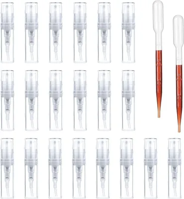 Produktbild von Sprühflasche - Nebelsprüher / Nachfüllbare Rollflaschen - Für Reinigung, Parfums, ätherische Öle – Reise 2ml, 20 Stück