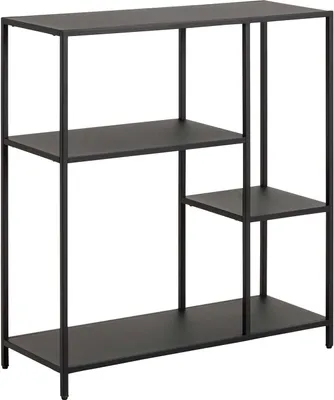 Produktbild von Regal - Schwarz - Metallgestell - 80 x 86 cm - mit 4 Böden