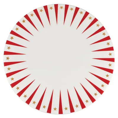 Obrázok produktu pre Alessi – Servírovací tanier Delight, priemer 30 cm, biela/červená