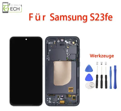 Produktbild von Für Samsung Galaxy S23 FE SM-S711B LCD Display (OLED) mit Rahmen + Werkzeuge