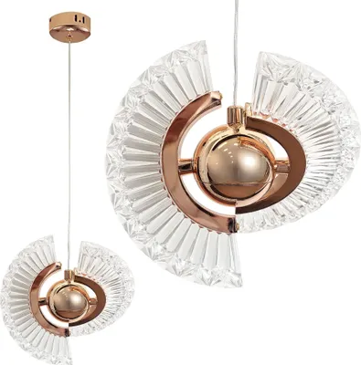 Zdjęcie produktu dla Lampa Sufitowa Wisząca Led Lhj108-2Cp Złota