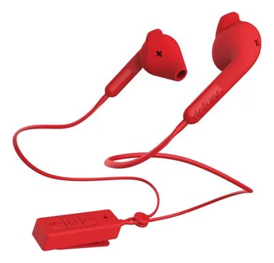 Image de Ecouteurs Plus Hybrid Bluetooth® avec Micro Bouton Rouge Defunc