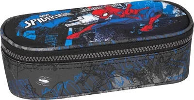 Image de CoolPack Trousse à crayons Spiderman noir, rouge,