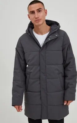 Produktbild von 11 Project PRGiacobbe Herren Steppjacke Parka Winterjacke Lang gefüttert mit hochschließendem Kragen Regular fit