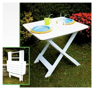 Produktbild von Klapptisch quadratisch, Italy, 44x50x44 cm, weiß