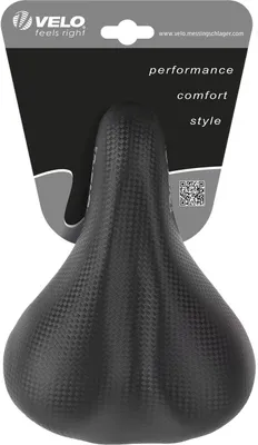 Obrázok produktu pre Detské / mládežnícke sedlo VELO 12" 16" vrátane sedlovej objímky čiernej farby