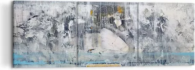 Produktbild von Bild auf Leinwand - Leinwandbild - Abstraktion modern - 120x40cm - Wand Bild - Wanddeko - Leinwanddruck - Bilder - Kunstdruck - Wanddekoration - Leinwand bilder - Wandkunst - CA120x40-3474