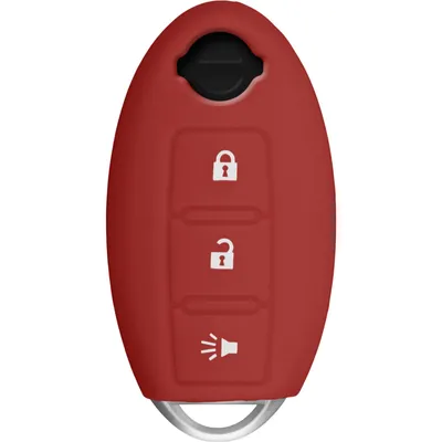 Produktbild von PhoneNatic Silikon Schlüssel Hülle kompatibel mit der Nissan Teana / Geniss 3-Tasten Fernbedienung in rot Funkschlüssel 3-Key