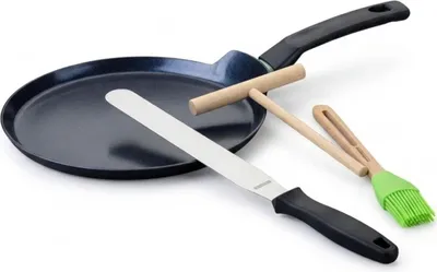 Image de Set chandeleur crêpière 26 cm et 3 ustensiles Fackelmann Brandao