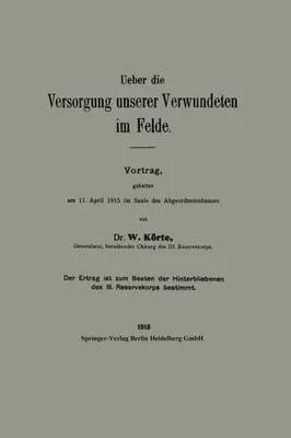 Zdjęcie produktu dla Ueber die Versorgung unserer Verwundeten im Felde
