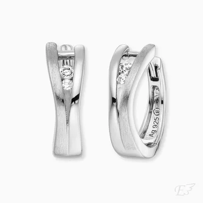 Produktbild von Creole 925er Silber Xena mit Zirkonia