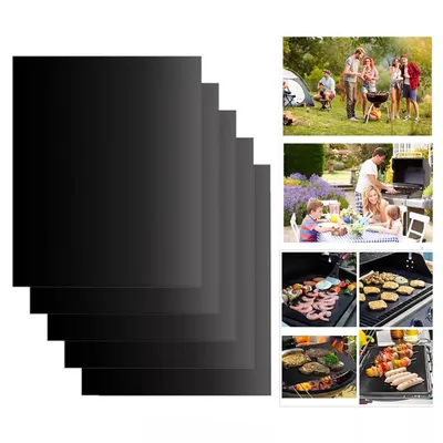 Produktbild von 5X Grillmatte BBQ backmatte Grillmatten Grill Matte Grillunterlage Bratfolie