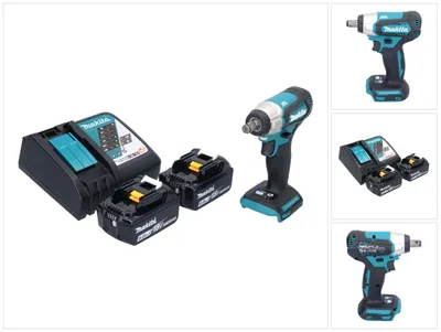Zdjęcie produktu dla Makita DTW 181 RG akumulatorowy klucz udarowy 18 V 210 Nm 1/2" bezszczotkowy + 2x akumulator 6,0 Ah + ładowarka