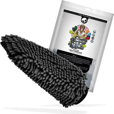 Immagine prodotto di Nuke Guys Chenille Black - Guanto da lavaggio in microfibra