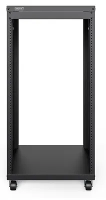 Zdjęcie produktu dla Digitus Uniwersalna szafa na urządzenia, 19 cali z kółkami, 21U, Stojak wolnostojący, 21U, 136 kg, Kółka, 17,2 kg, Czarny
