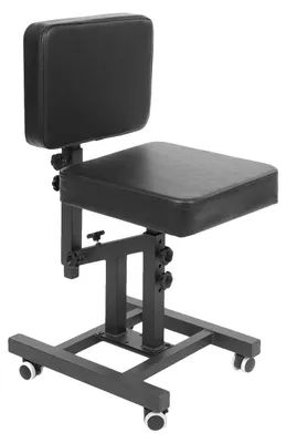 Obrázek produktu pro Kadeřnické křeslo, výškově nastavitelné, pohodlný ergonomický design, černé