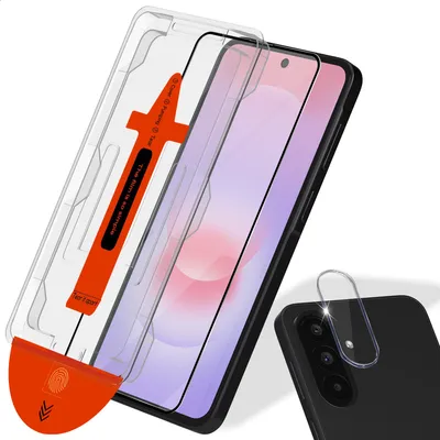 Obrázok produktu pre 1-balenie Samsung S27 Ochranné sklo na displej & 1-balenie ochrana objektívu - Tvrdené sklo | [Automatická inštalácia] - Bez bublín