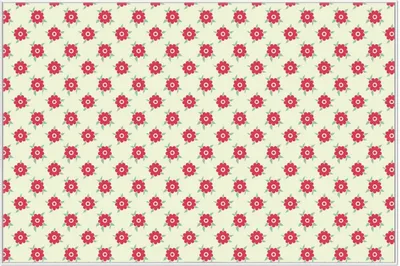 Produktbild von Wallario Wandbild Muster mit Blüten und Blättern, Größe: 61 x 91,50 cm, Poster mit weißem Aluminiumrahmen
